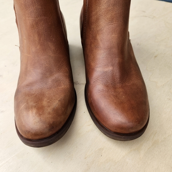 Korks Tasha Brown Leather Ankle Bootie - Size 6 M - Picture 5 of 11